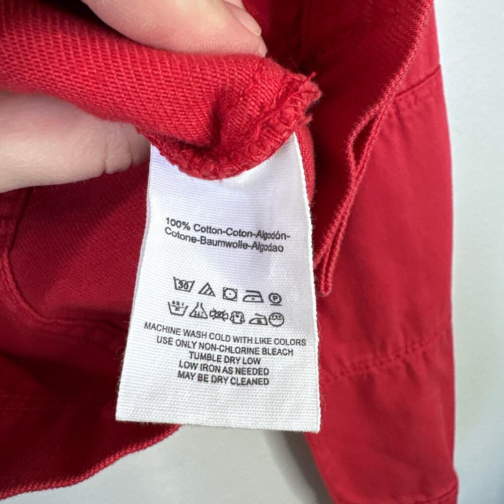 FREE PEOPLE Rumors Denim Jacket Strawberry Spritz Red Size XS NWT New - Picture 8 of 11